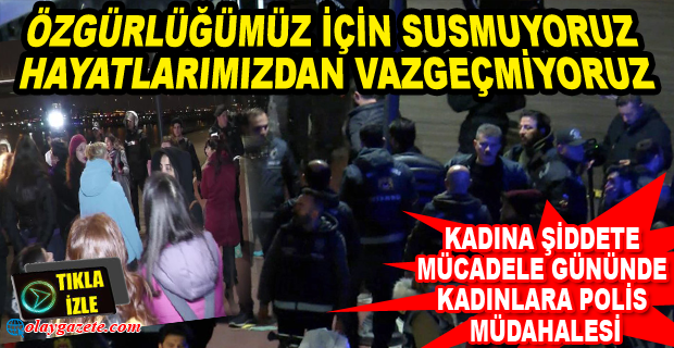 İSTANBUL’DA “25 KASIM” EYLEMİNE POLİS MÜDAHALE ETTİ, ONLARCA KADIN GÖZALTINA ALINDI