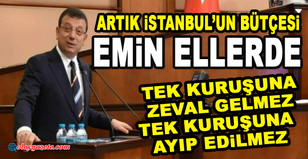 EKREM İMAMOĞLU:İSRAFLA MÜCADELEMİZE KARARLILIKLA DEVAM EDECEĞİZ