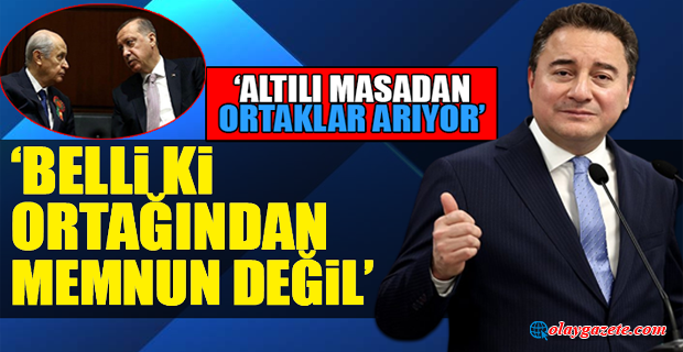 BABACAN, SAYIN ERDOĞAN YANINA YENİ ORTAKLAR ARIYOR