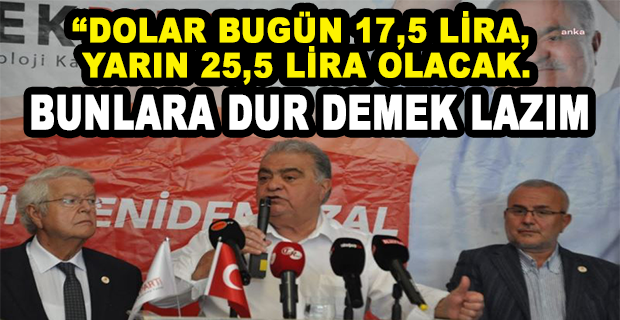 TEK PARTİ GENEL BAŞKANI ÖZAL: BEN İKTİSATÇIYIM. BÖYLE GİDERSE DAHA DA KÖTÜYE GİDECEK