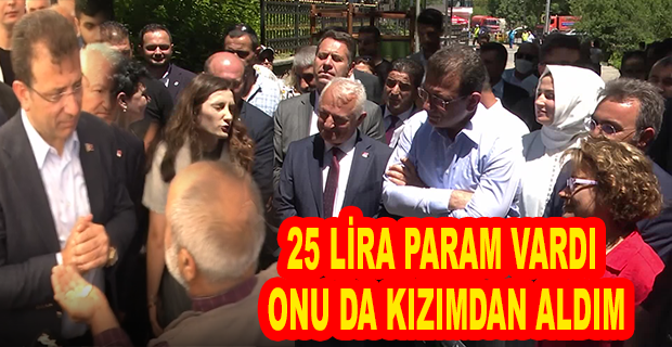 PAZARDA EKREM İMAMOĞLU’NA SESLENEN VATANDAŞ: “25 LİRA PARAM VARDI, ONU DA KIZIMDAN ALDIM”