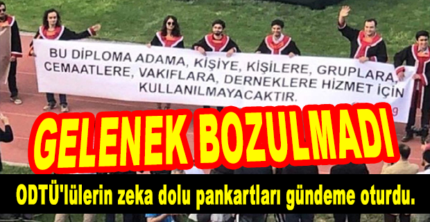 REKTÖRLÜK YASAĞI ODTÜ