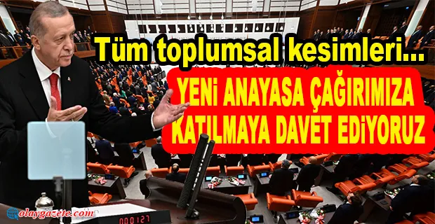 YENİ YASAMA YILI BAŞLADI: ERDOĞAN