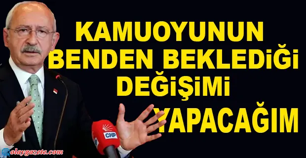 KILIÇDAROĞLU: KURULTAYIN HEMEN ARKASINDAKİ TÜZÜK KURULTAYI