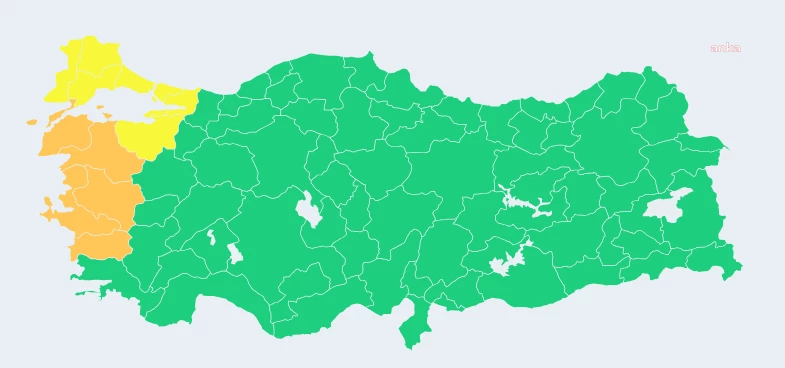 METEOROLOJİ’DEN EGE BÖLGESİ İÇİN KUVVETLİ SAĞANAK YAĞIŞ VE FIRTINA UYARISI