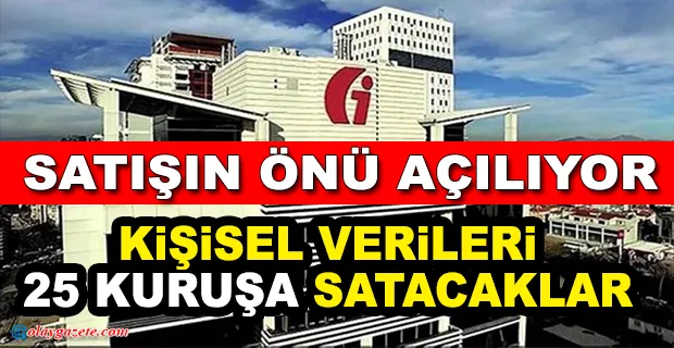 80 MADDELİK TORBA YASAYLA VERGİ MÜKELLEFLERİNİN BİLGİLERİ 25 KURUŞA SATILABİLECEK!