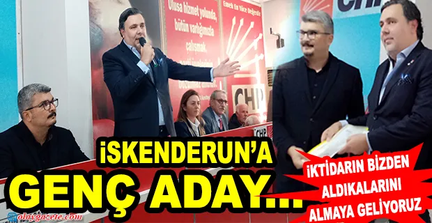 AV.CİHAN ÖNAL İSKENDERUN BELEDİYE BAŞKANLIĞINA ADAY ADAYLIĞINI AÇIKLADI