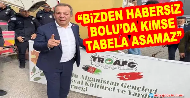 TANJU ÖZCAN AFGANLARIN DERNEK TABELASINI SÖKTÜ!