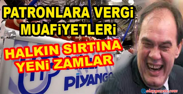 PATRONLARA YENİ VERGİ MUAFİYETİ