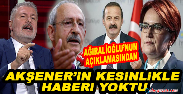 İYİ PARTİLİ ERDEM: AĞIRALİOĞLU