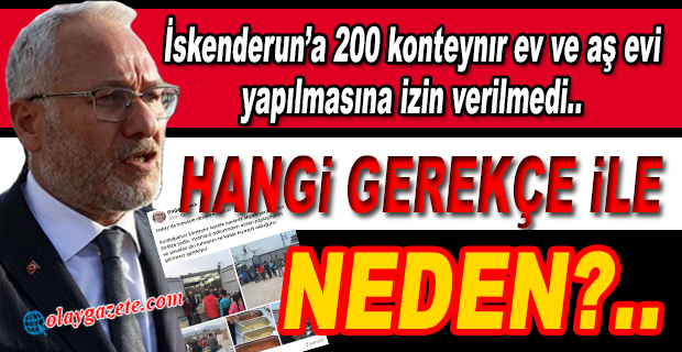 İSKENDERUN HALKI AÇIKLAMA BEKLİYOR..!