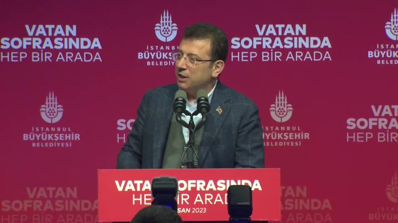 EKREM İMAMOĞLU: BÜTÜN SORUNLARIMIZ ÇÖZÜME KAVUŞTUĞUNDA, MEMLEKETİMİZİN HUZURU, BARIŞI DA TEMİNAT ALTINDA OLACAK