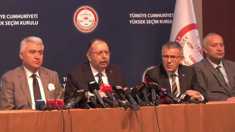 YSK BAŞKANI YENER:28 MAYIS’TA İKİNCİ TUR SEÇİMLERİ YAPILACAK