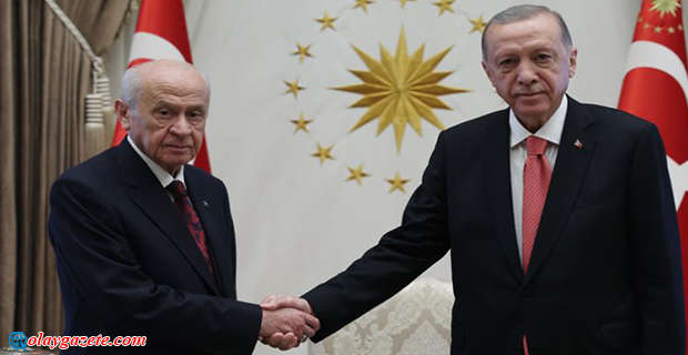 ERDOĞAN, BAHÇELİ İLE GÖRÜŞTÜ