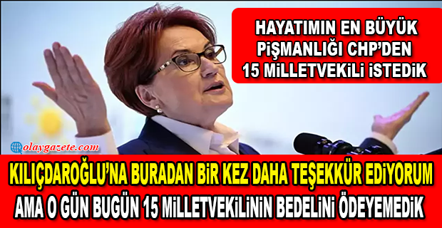 AKŞENER: “BU PARTİ SEÇİME GİRSİN DİYE CHP