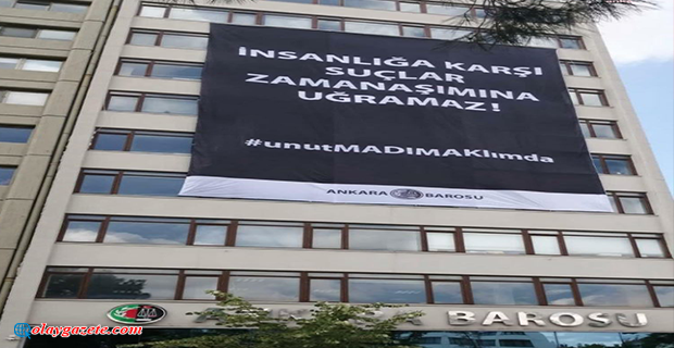 ANKARA BAROSU’NDAN MADIMAK KATLİAMI ANMASI