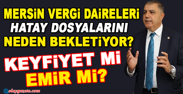 GÜZELMANSUR: HATAYLI MÜKELLEFLERİN DOSYALARININ AYLARDIR BEKLETİLMESİNİ MECLİS GÜNDEMİNE TAŞIDI