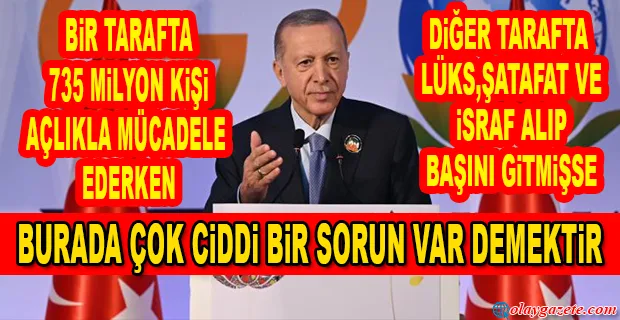 ERDOĞAN: MİLLİ GELİRE ORANLA DÜNYANIN EN FAZLA YARDIM YAPAN ÜLKESİYİZ