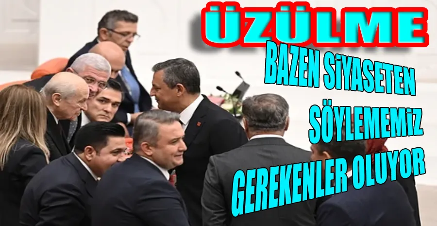 BAHÇELİ İLE ÖZEL RESEPSİYONDA SELAMLAŞTI: 