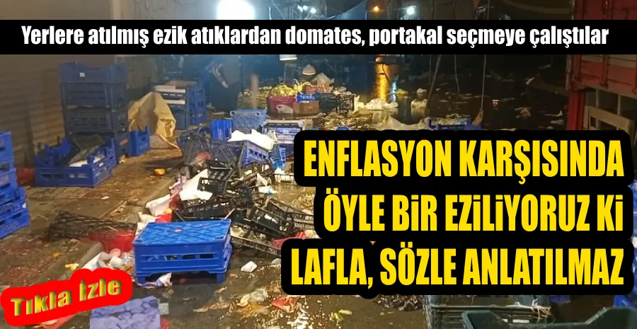 AKŞAM PAZARINDA YÜREK BURKAN GÖRÜNTÜLER...   