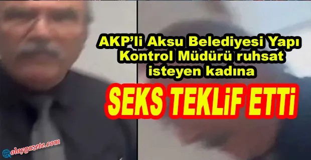 BİNAYI YIKMAMA KARŞILIĞINDA BİNA SAHİBİ KADINA AHLAKSIZ TEKLİF