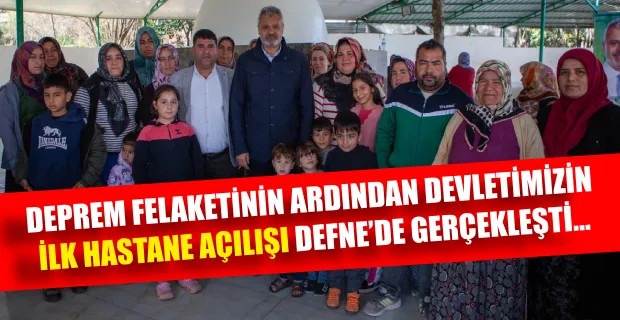 ÖNTÜRK: DEFNE’Yİ GERÇEK BELEDİYECİLİKLE KALKINDIRACAĞIZ