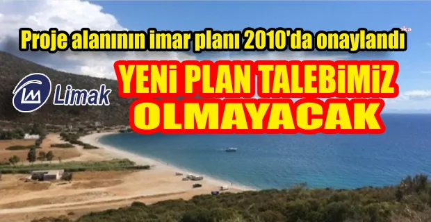 LİMAK’TAN BODRUM’DAKİ OTEL PROJESİNE İLİŞKİN AÇIKLAMA