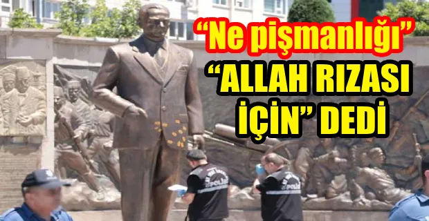 KAYSERİ’DE ATATÜRK ANITI’NA BALTALI SALDIRI: GÖZALTINA ALINDILAR, SAVUNMALARI ‘PES’ DEDİRTTİ  