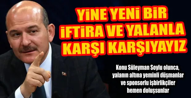 OĞLUNUN VERGİ ÖDEMEDİĞİ İDDİA EDİLMİŞTİ: SOYLU