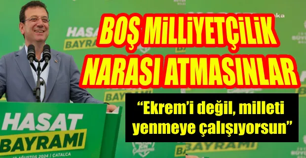 İmamoğlu: Yalan, dolan, talan bize ne yakışır ne yapışır...