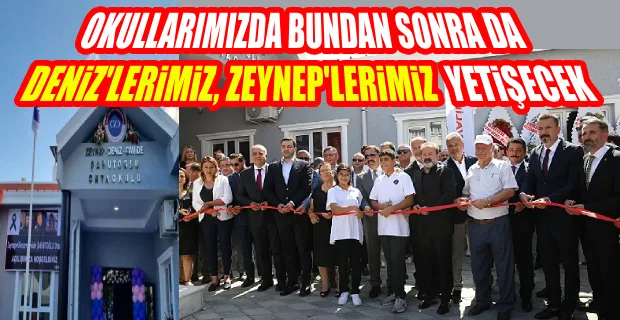 ZEYNEP DENİZ CAVİDE ŞAHUTOĞLU ORTAOKULU TÖRENLE EĞİTİME KAZANDIRILDI…