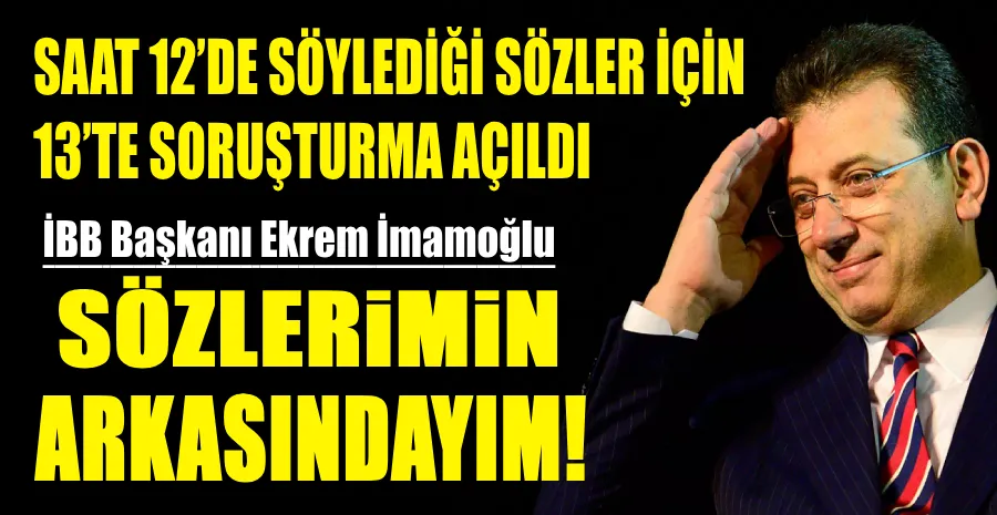 EKREM İMAMOĞLU HAKKINDA JET SORUŞTURMA! İLK AÇIKLAMA GELDİ 