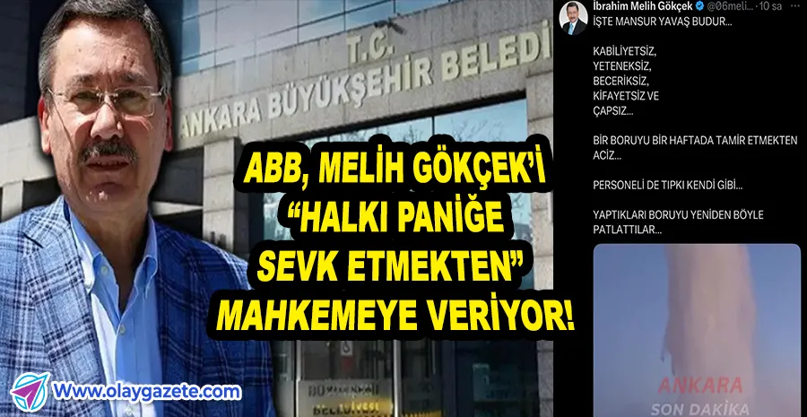 DEZENFORMASYON DAVASI YOLDA: ABB, GÖKÇEK İÇİN SAVCILIĞA GİDİYOR