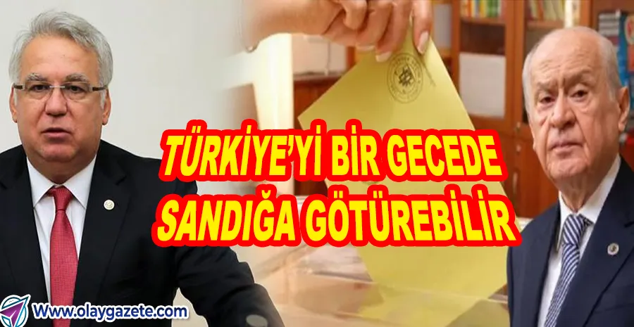 AKP’DEN İHRAÇ ESKİ VEKİL: “DEVLET BEY HER AN ERKEN SEÇİM ÇAĞRISI YAPABİLİR”