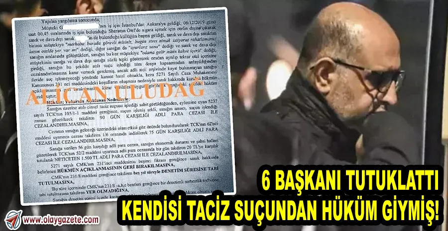 AZİZ İHSAN AKTAŞ CİNSEL TACİZDEN SABIKALI ÇIKTI