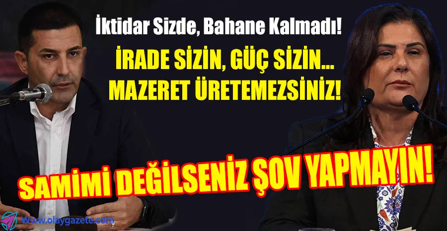 AYDIN’DA SU KRİZİ BÜYÜYOR: GÜNEL’DEN ÇERÇİOĞLU’NA ‘SAMİMİYET TESTİ’