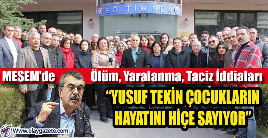 MESEM TARTIŞMASI ALEVLENDİ: EĞİTİM SEN’DEN YUSUF TEKİN’E 8 MADDELİK İSTİFA ÇAĞRISI