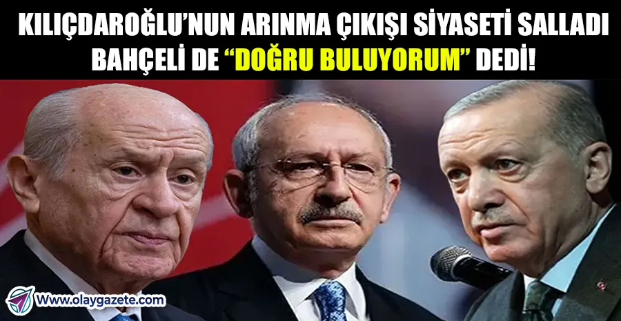 CHP’DE FIRTINA SÜRERKEN BAHÇELİ’DEN NET MESAJ: “ARINMA ÇAĞRISI YERİNDE”
