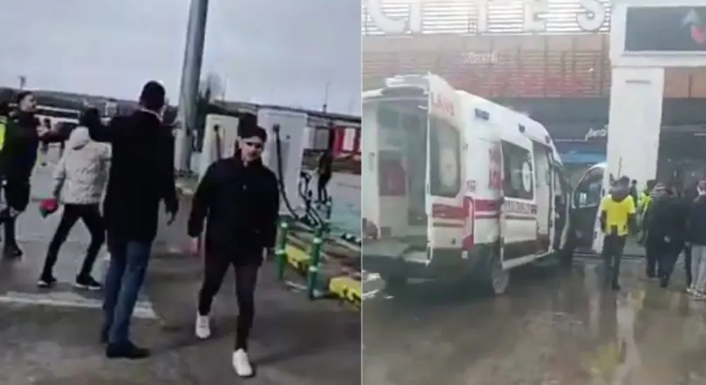 AMEDSPOR VE FENERBAHÇE TARAFTARLARI ARASINDA KAVGA: 2 YARALI