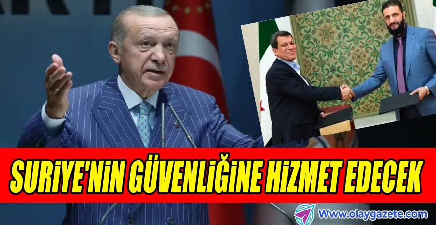 ERDOĞAN HTŞ-SDG ANLAŞMASINI DEĞERLENDİRDİ…