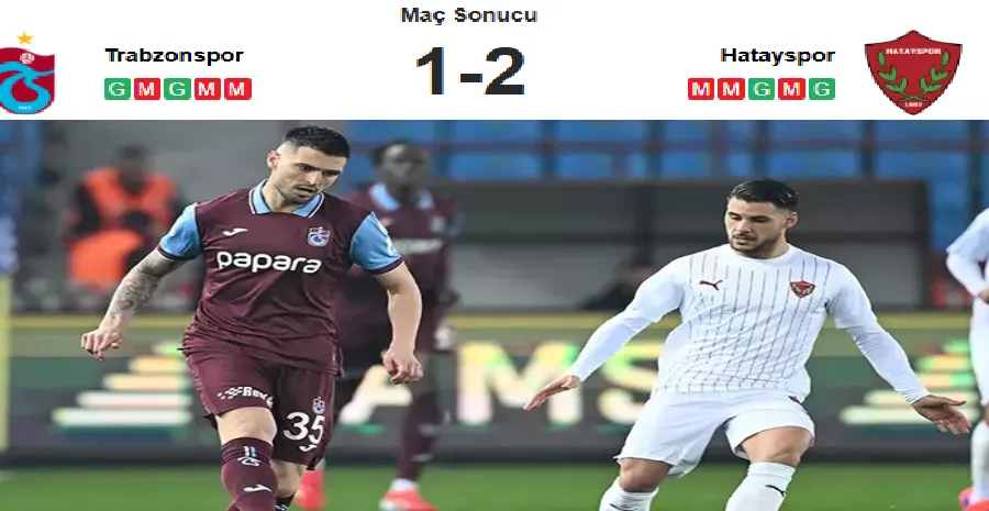 HATAYSPOR, TRABZONSPOR DEPLASMANINDA KAZANDI!