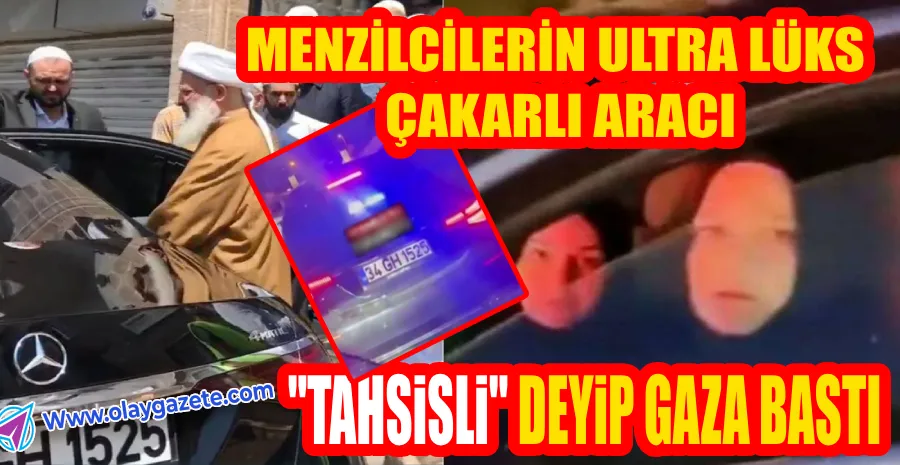 TRAFİĞİ BİRBİRİNE KATAN ÇAKARLI ARACI MENZİL LİDERİ DE KULLANIYOR