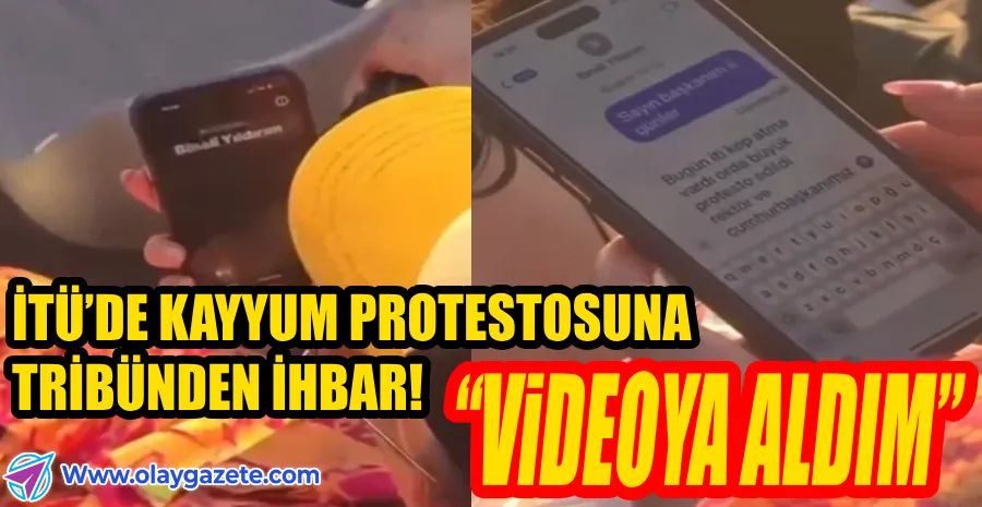 PROTESTOCU ÖĞRENCİLERİ BİNALİ YILDIRIM’A İHBAR ETTİ!