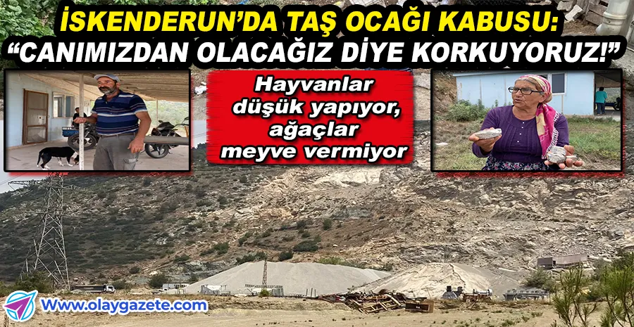 TOZ, GÜRÜLTÜ VE ÖLÜM KORKUSU: İSKENDERUN HALKI İSYANDA
