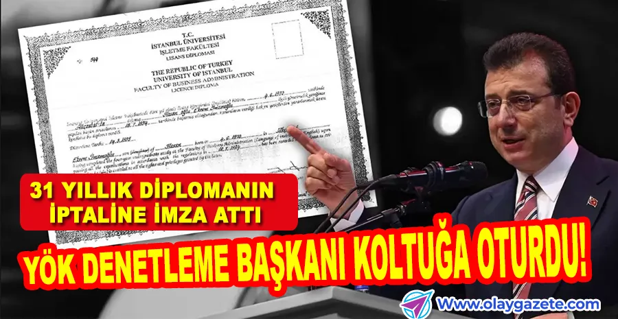 İMAMOĞLU’NUN DİPLOMASI İPTAL EDİLDİ, ÖDÜL ERCAN ÖZKAN’A GİTTİ!