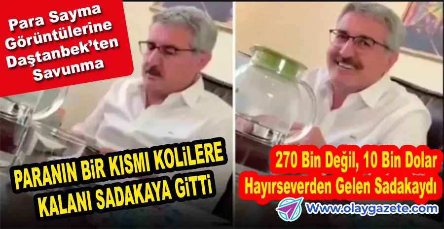 PARA SAYARKEN GÖRÜNTÜLENEN DİYANET GÖREVLİSİ SESSİZLİĞİNİ BOZDU: BAĞIŞ PARASI, SADAKA PARASI