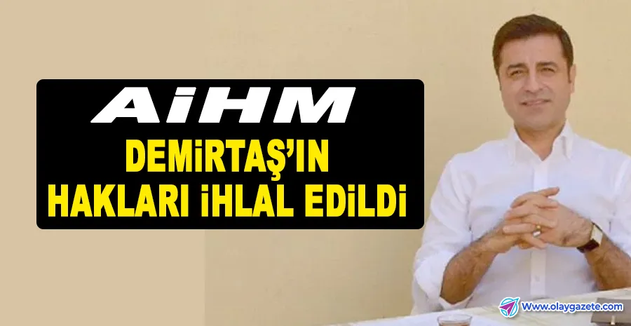 AİHM’DEN DEMİRTAŞ KARARI: “TUTUKLULUK SİYASİ”