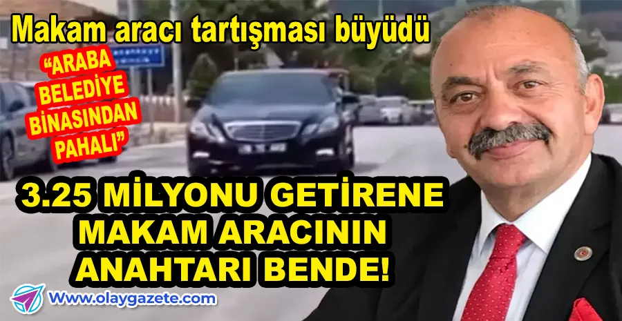 BELEDİYE BAŞKANI TEPKİLER SONRASI LÜKS MAKAM ARACINI SATIŞA ÇIKARDI