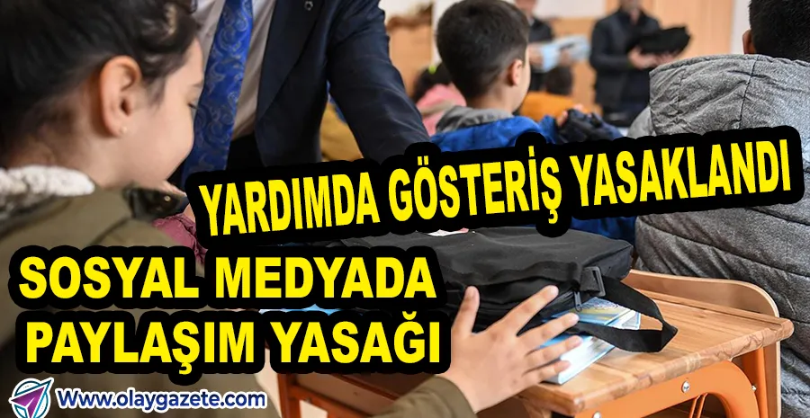 İHTİYAÇ SAHİPLERİ TEŞHİR EDİLMEYECEK: VALİLİKTEN SOSYAL YARDIM TALİMATI