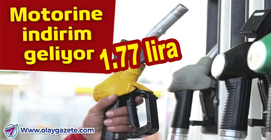MOTORİNE İNDİRİM GELİYOR